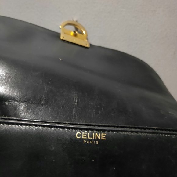 Celine - Authentic Vintage - Heavily Worn - Teen Triomphe Bag - As-Is Condition! - Picture 6 of 16